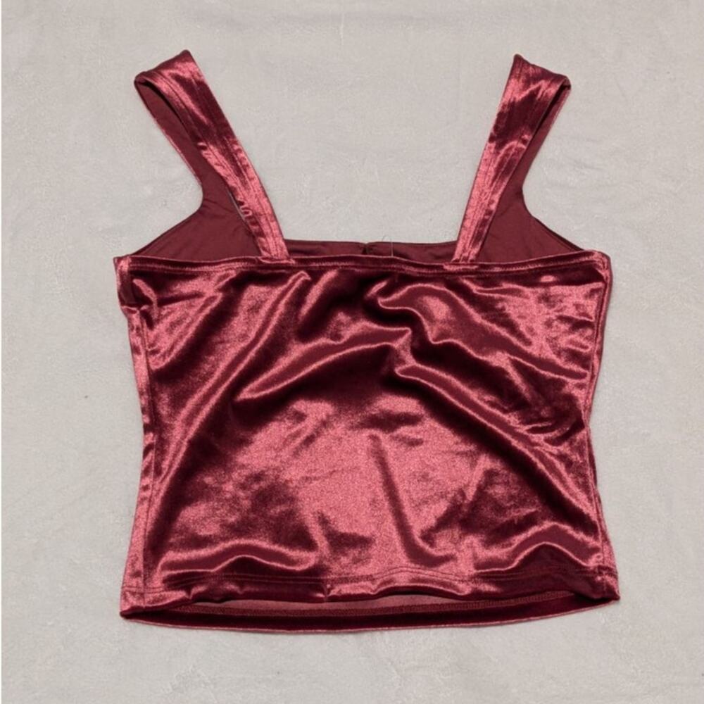 Pink Velour Crop Top SIze XXS - Picture 5 of 5